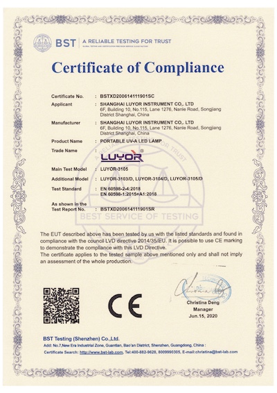 CE LVD Certificate of Compliance case1